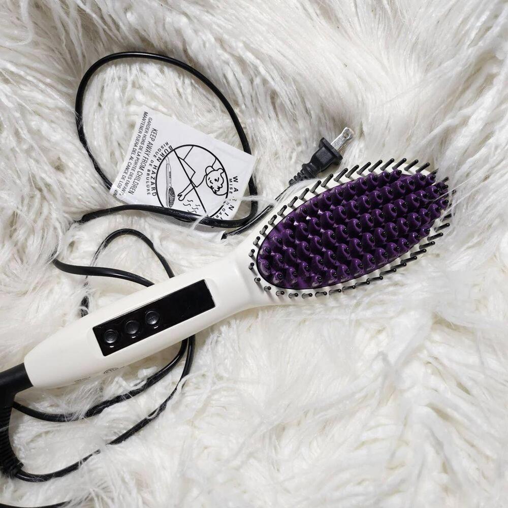 InStyler Straight Up Ceramic‎ Heated Hair Straightening Brush White